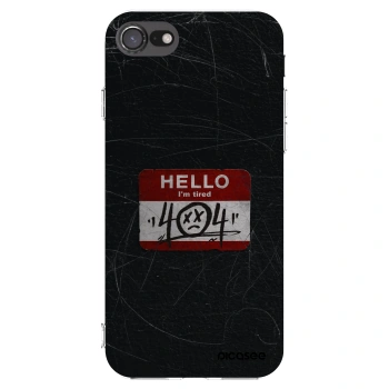 Picasee Apple iPhone 8 Hülle - Transparentes Silikon - HELLO 404
