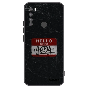 Picasee Xiaomi Redmi Note 8 Hülle - Schwarzes Silikon - HELLO 404