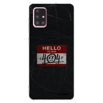 Picasee Samsung Galaxy A71 A715F Hülle - Transparentes Silikon - HELLO 404