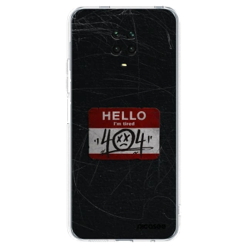 Picasee Xiaomi Redmi Note 9S Hülle - Transparentes Silikon - HELLO 404