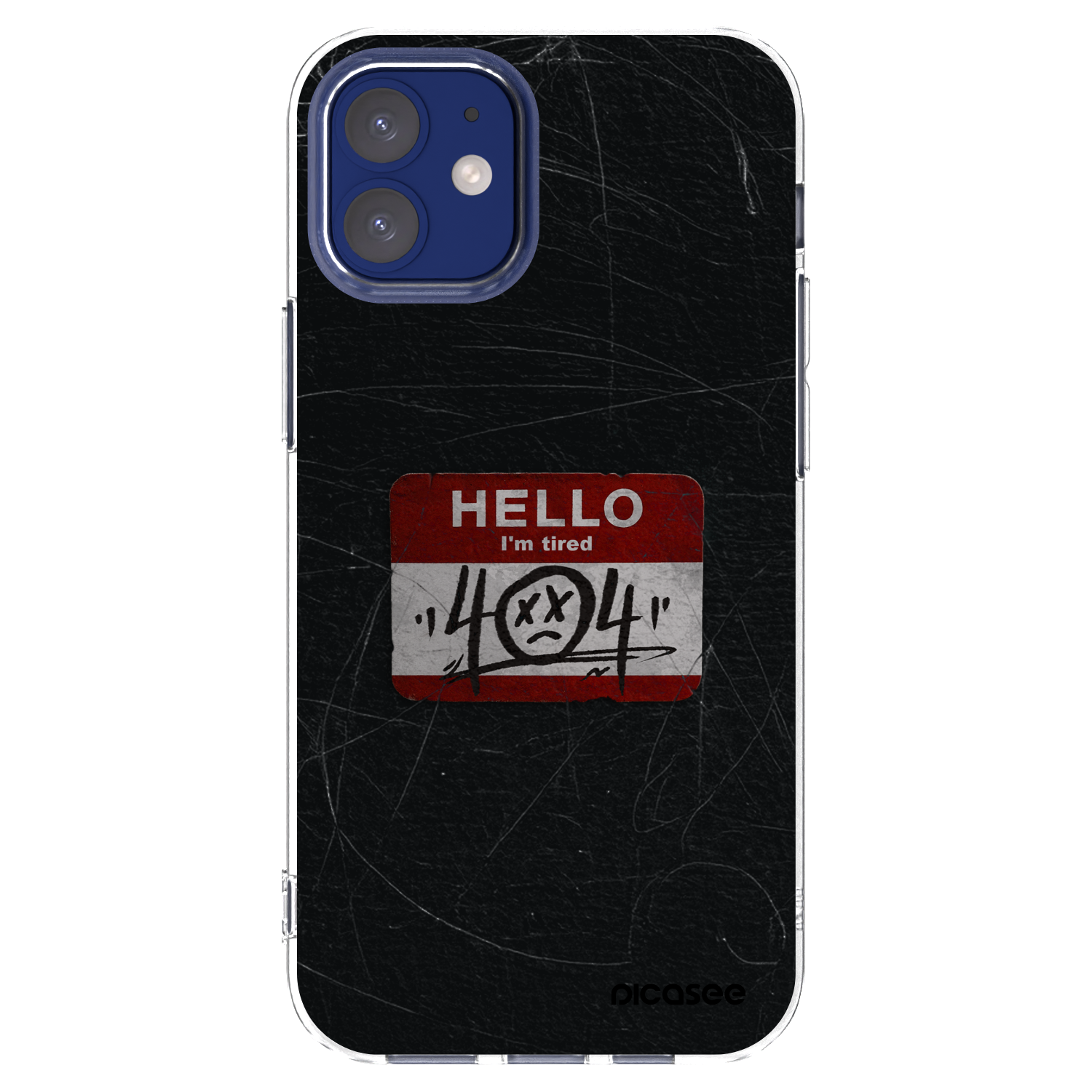 Picasee Apple iPhone 12 mini Hülle - Transparentes Silikon - HELLO 404