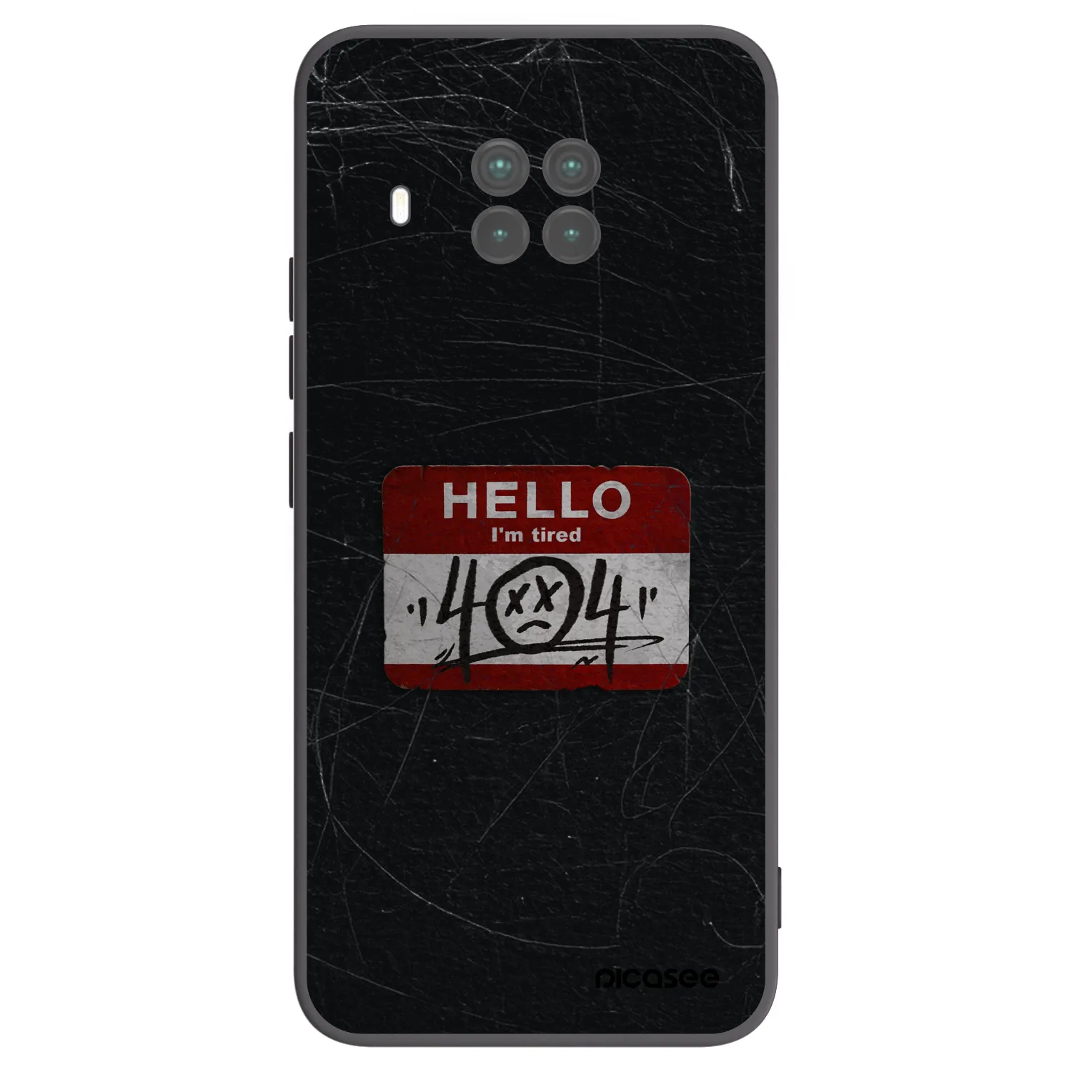 Picasee Xiaomi Mi 10T Lite Hülle - Schwarzes Silikon - HELLO 404