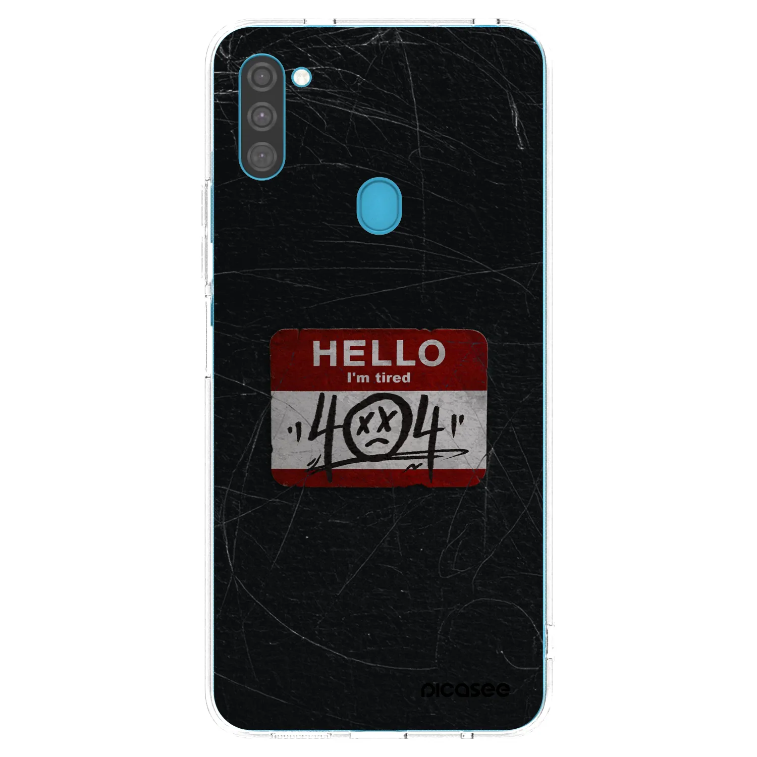 Picasee Samsung Galaxy M11 Hülle - Transparentes Silikon - HELLO 404