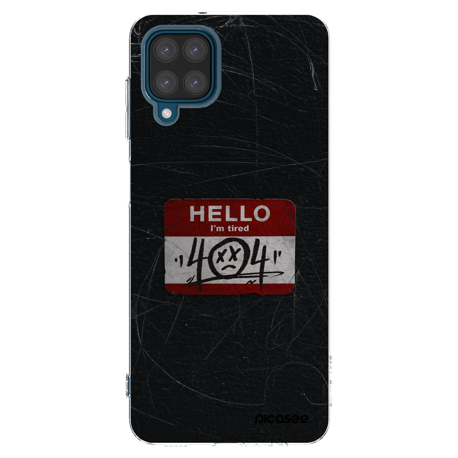 Picasee Samsung Galaxy A12 A125F Hülle - Transparentes Silikon - HELLO 404