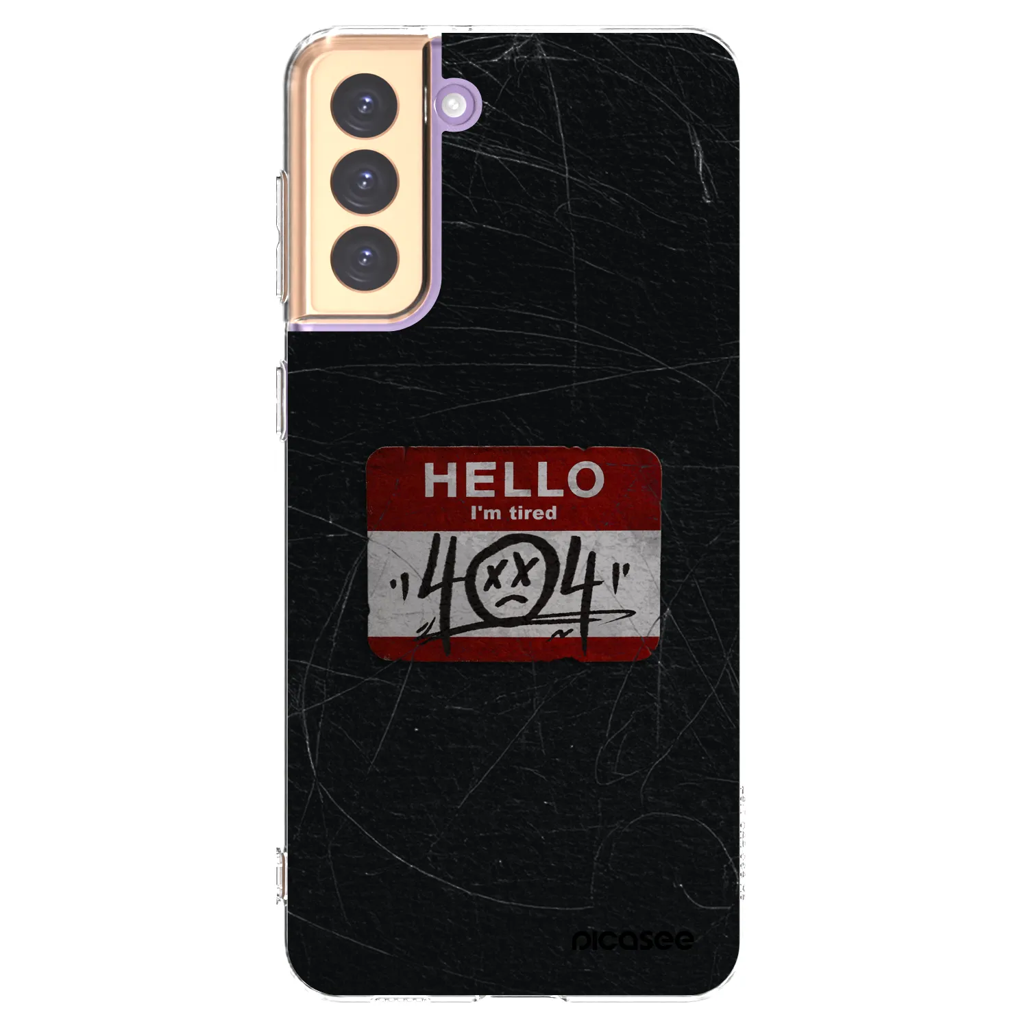 Picasee Samsung Galaxy S21+ 5G G996F Hülle - Transparentes Silikon - HELLO 404