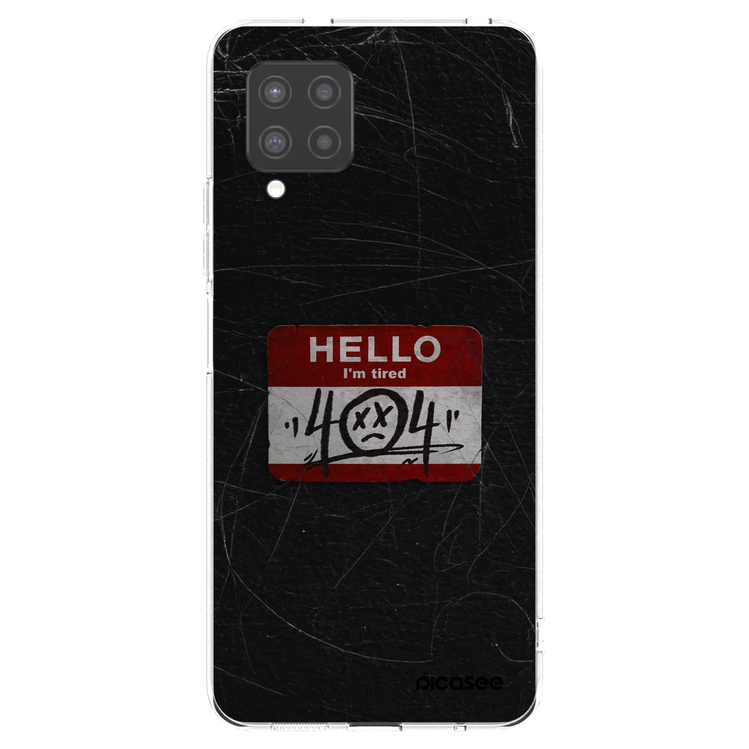Picasee Samsung Galaxy A42 A426B Hülle - Transparentes Silikon - HELLO 404