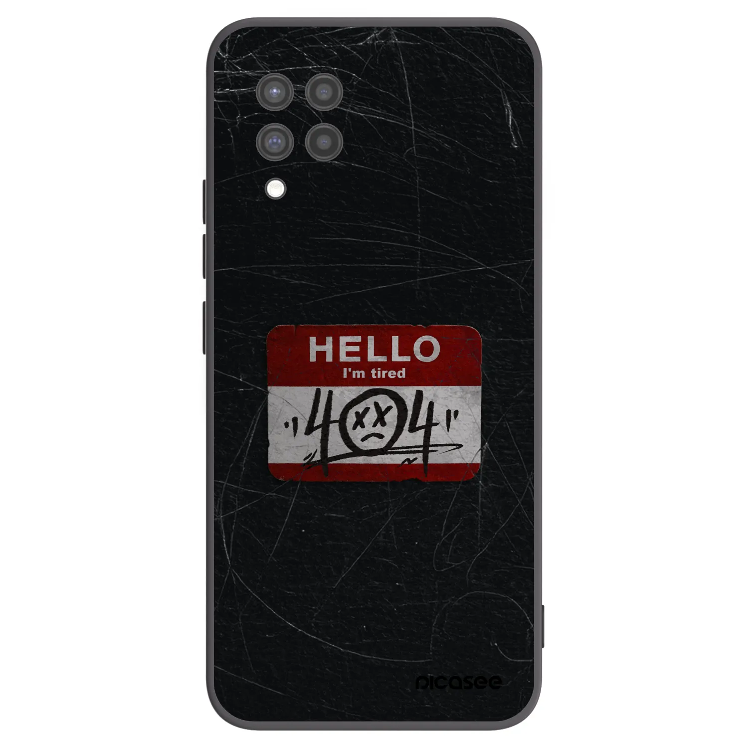 Picasee Samsung Galaxy A42 A426B Hülle - Schwarzes Silikon - HELLO 404