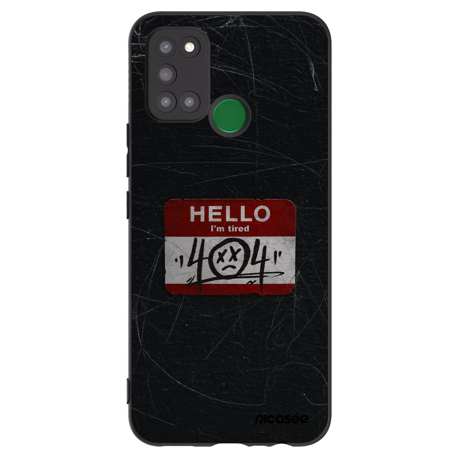 Picasee Realme 7i Hülle - Schwarzes Silikon - HELLO 404