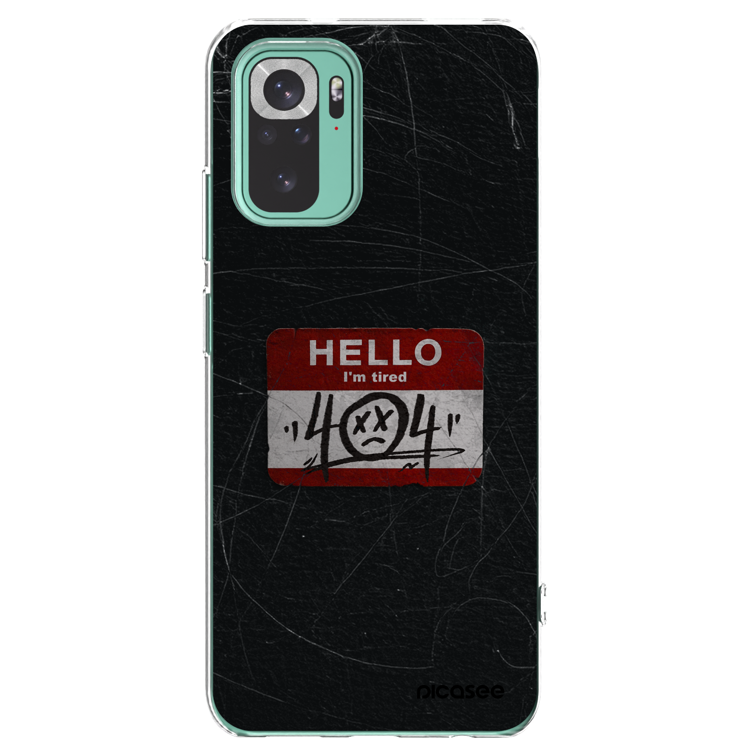 Picasee Xiaomi Redmi Note 10 Pro Hülle - Transparentes Silikon - HELLO 404