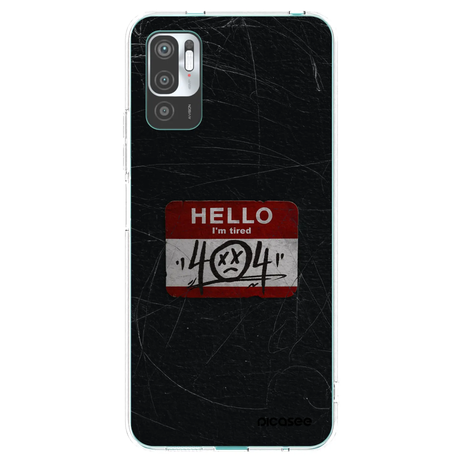 Picasee Xiaomi Redmi Note 10 5G Hülle - Transparentes Silikon - HELLO 404
