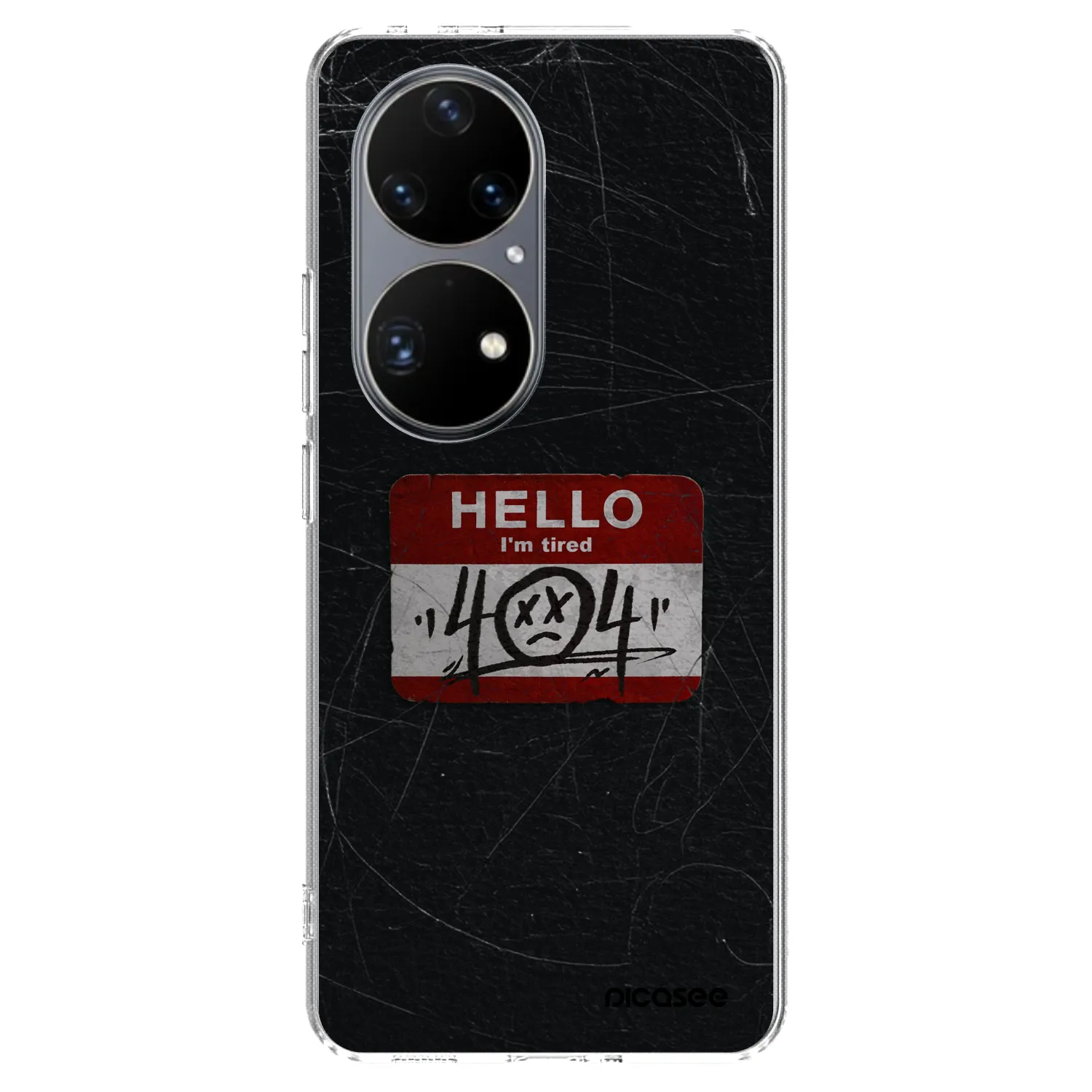 Picasee Huawei P50 Hülle - Transparentes Silikon - HELLO 404