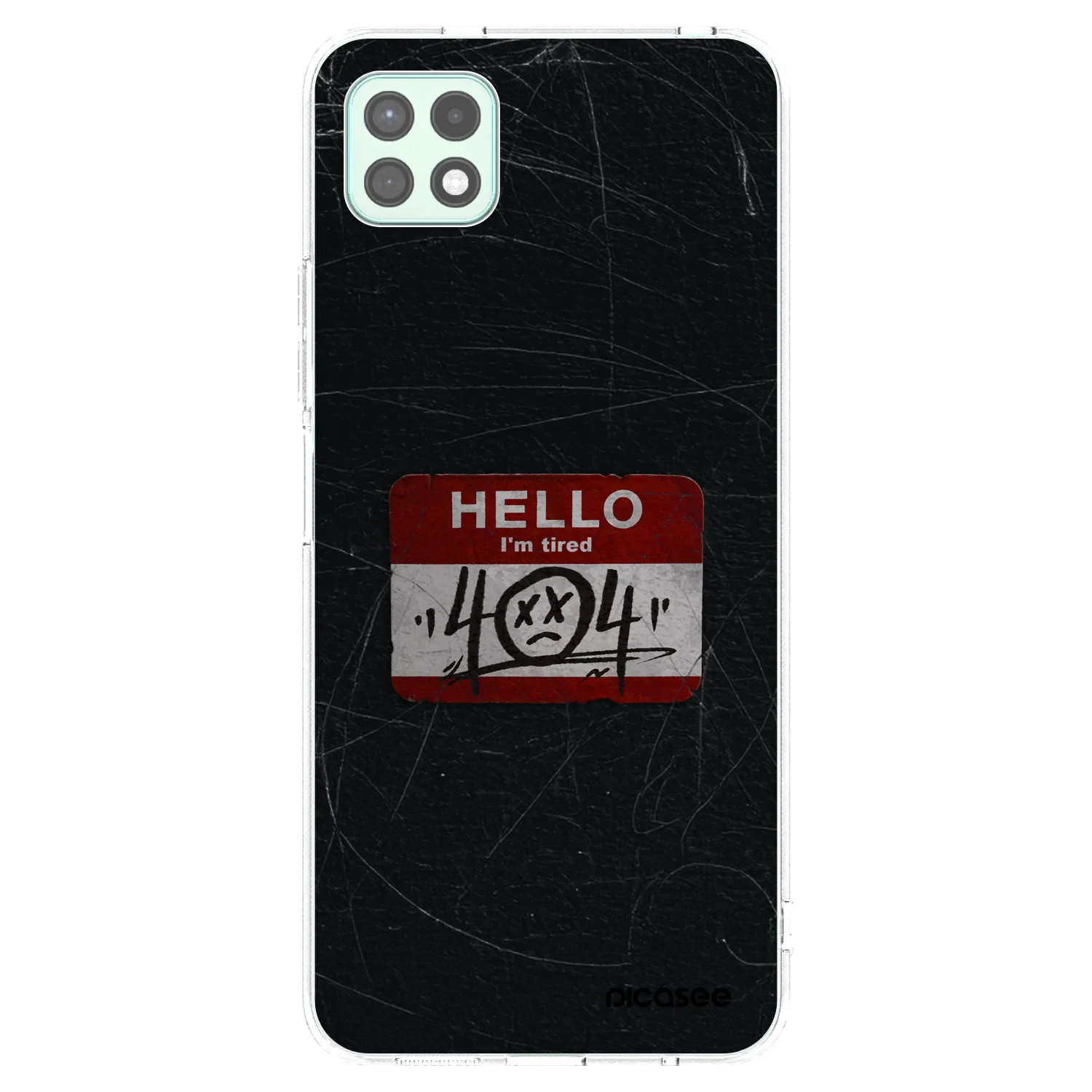 Picasee Samsung Galaxy A22 A226B 5G Hülle - Transparentes Silikon - HELLO 404