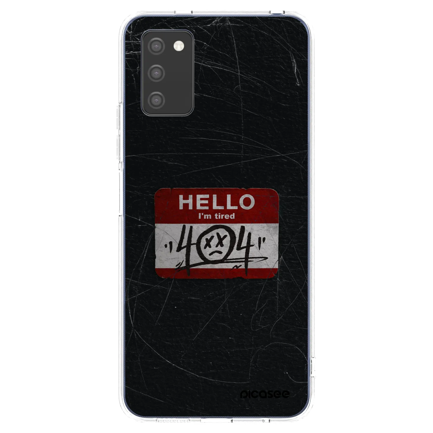 Picasee Samsung Galaxy A02s A025G Hülle - Transparentes Silikon - HELLO 404