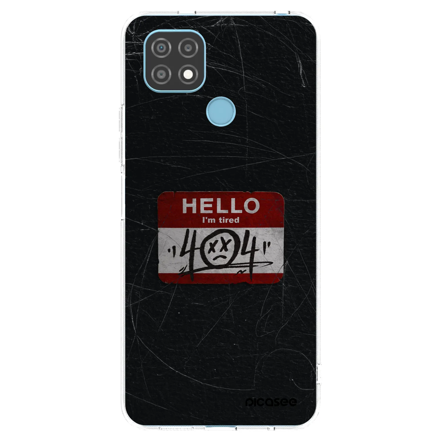 Picasee Realme C21 Hülle - Transparentes Silikon - HELLO 404