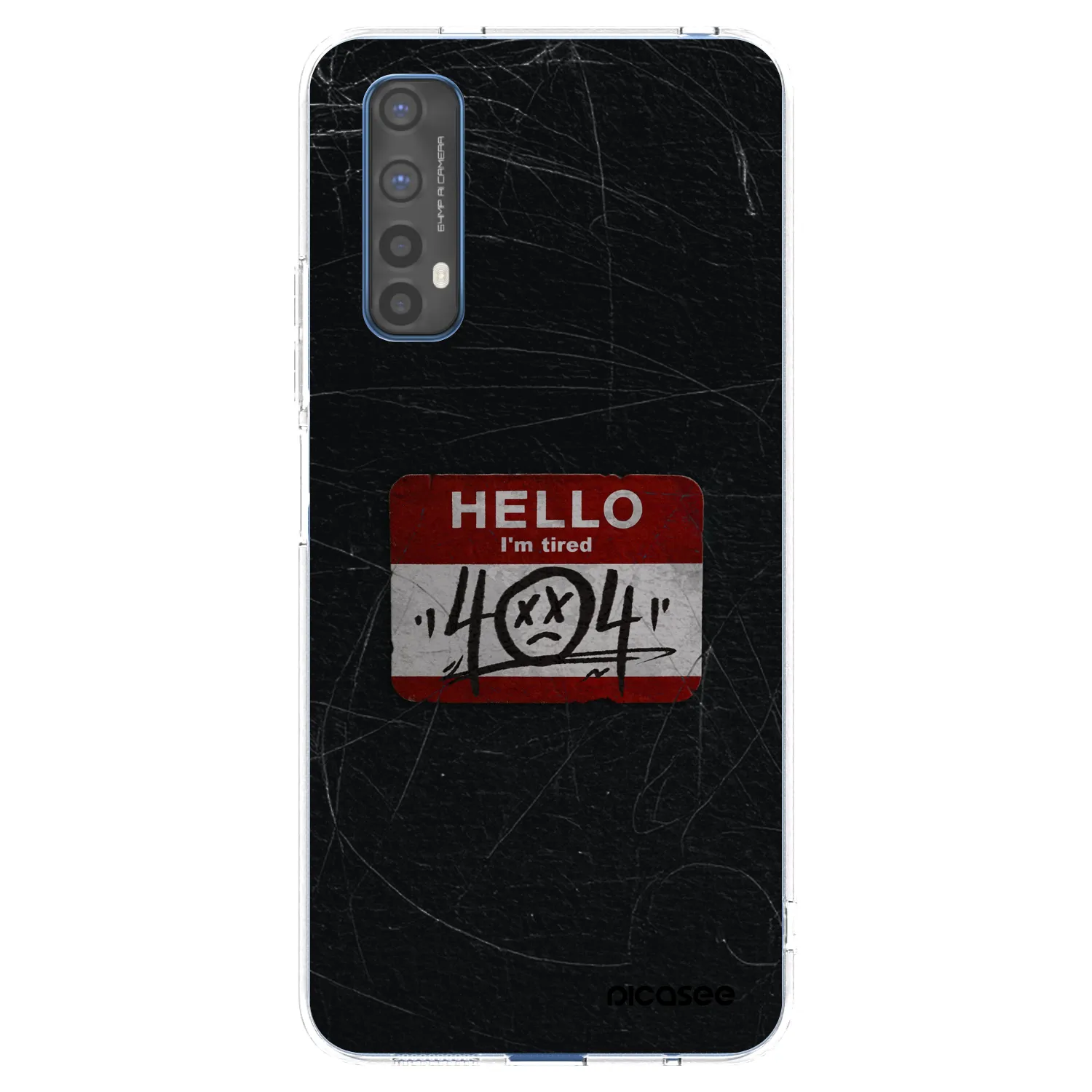 Picasee Realme 7 Hülle - Transparentes Silikon - HELLO 404