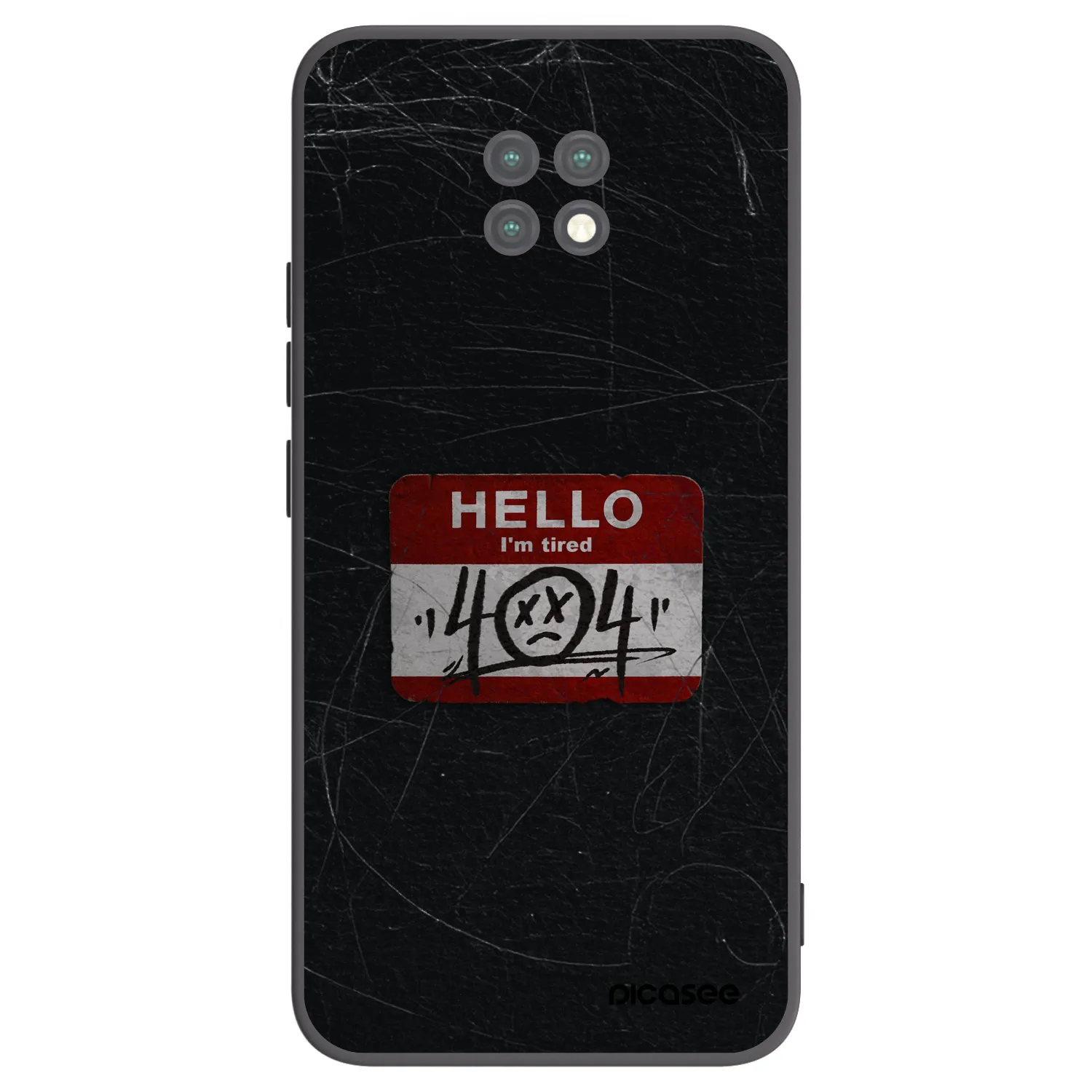 Picasee Xiaomi Redmi Note 9T Hülle - Schwarzes Silikon - HELLO 404