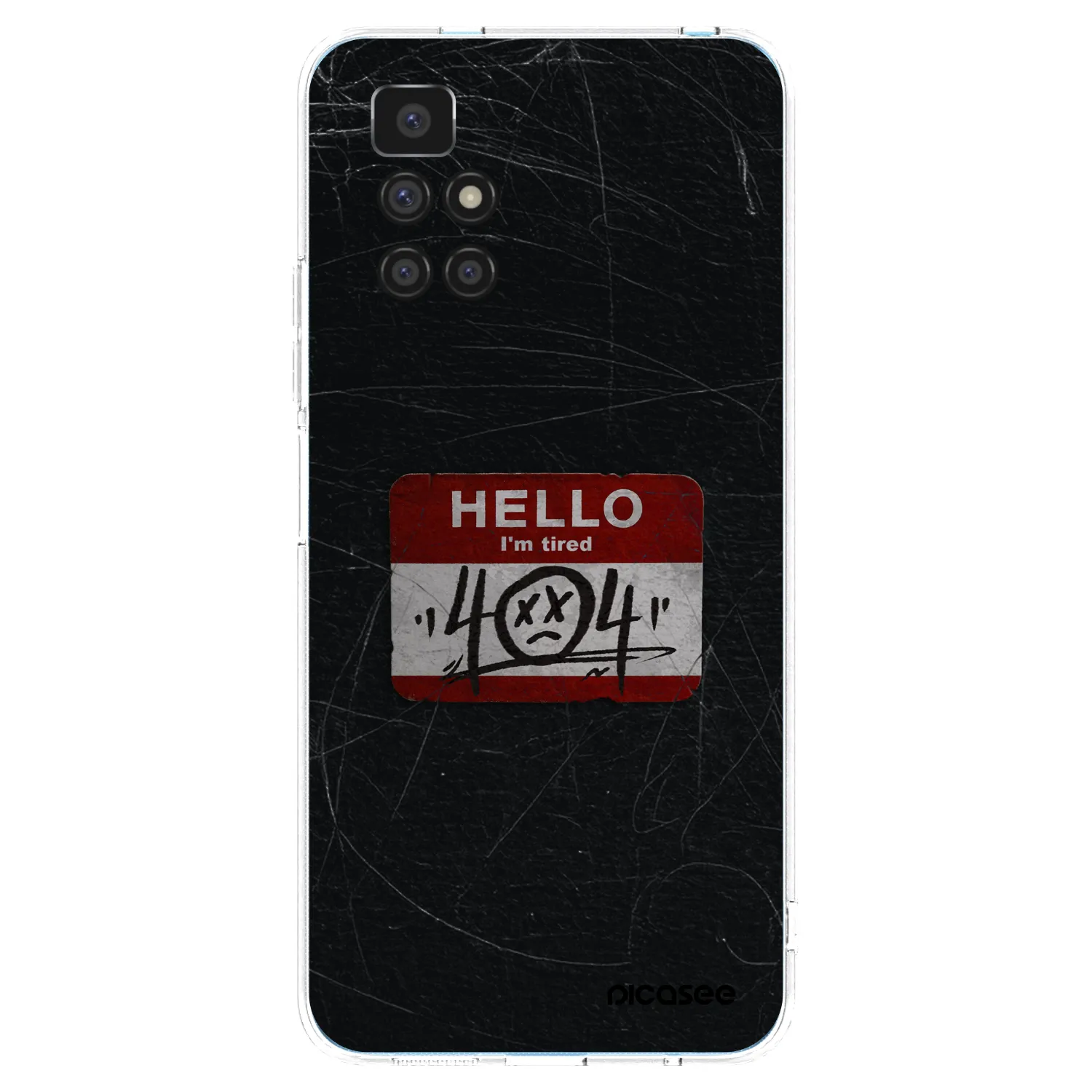 Picasee Xiaomi Redmi 10 Hülle - Transparentes Silikon - HELLO 404