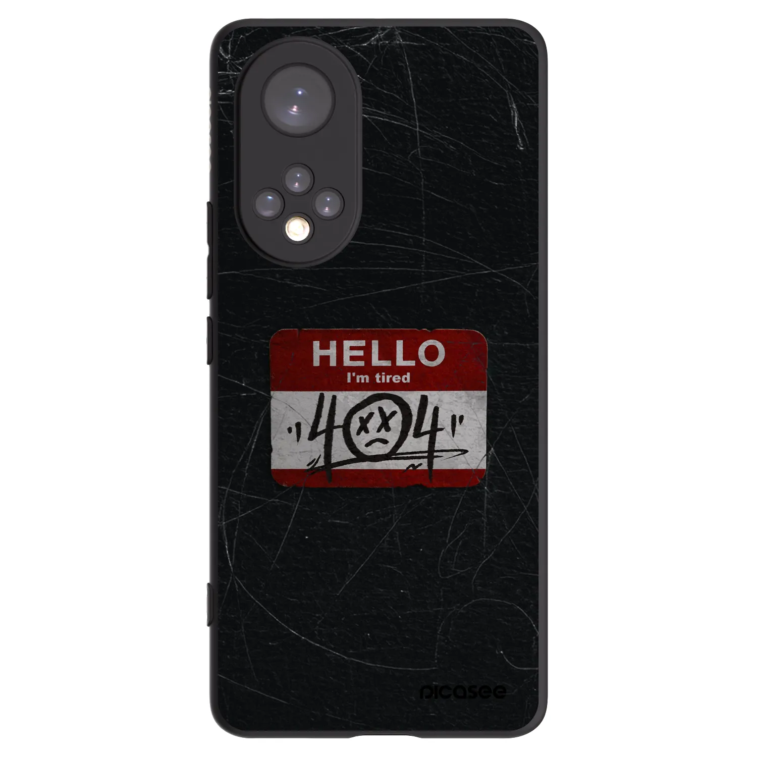 Picasee Honor 50 5G Hülle - Schwarzes Silikon - HELLO 404