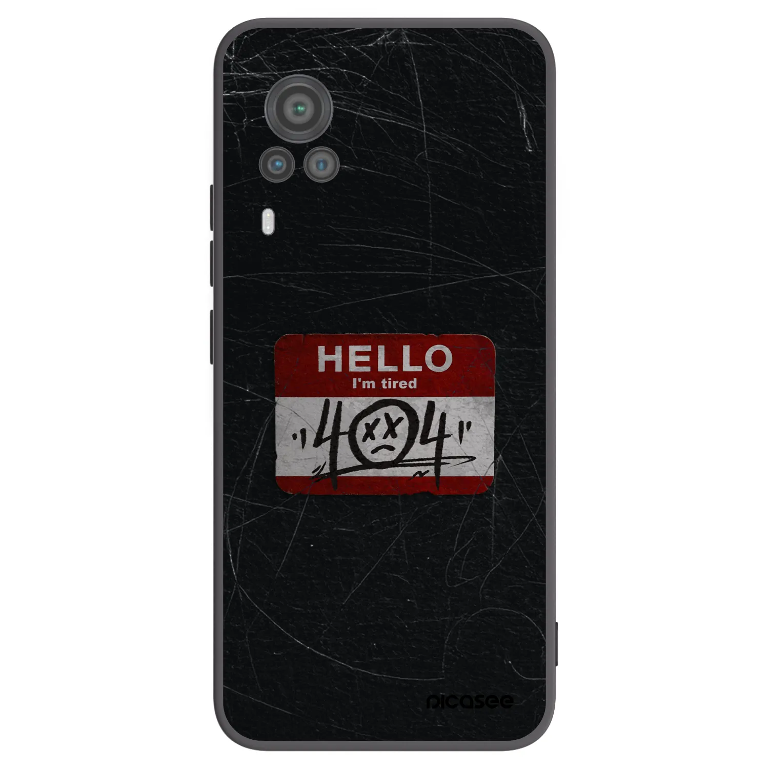 Picasee Vivo X60 Pro 5G Hülle - Schwarzes Silikon - HELLO 404