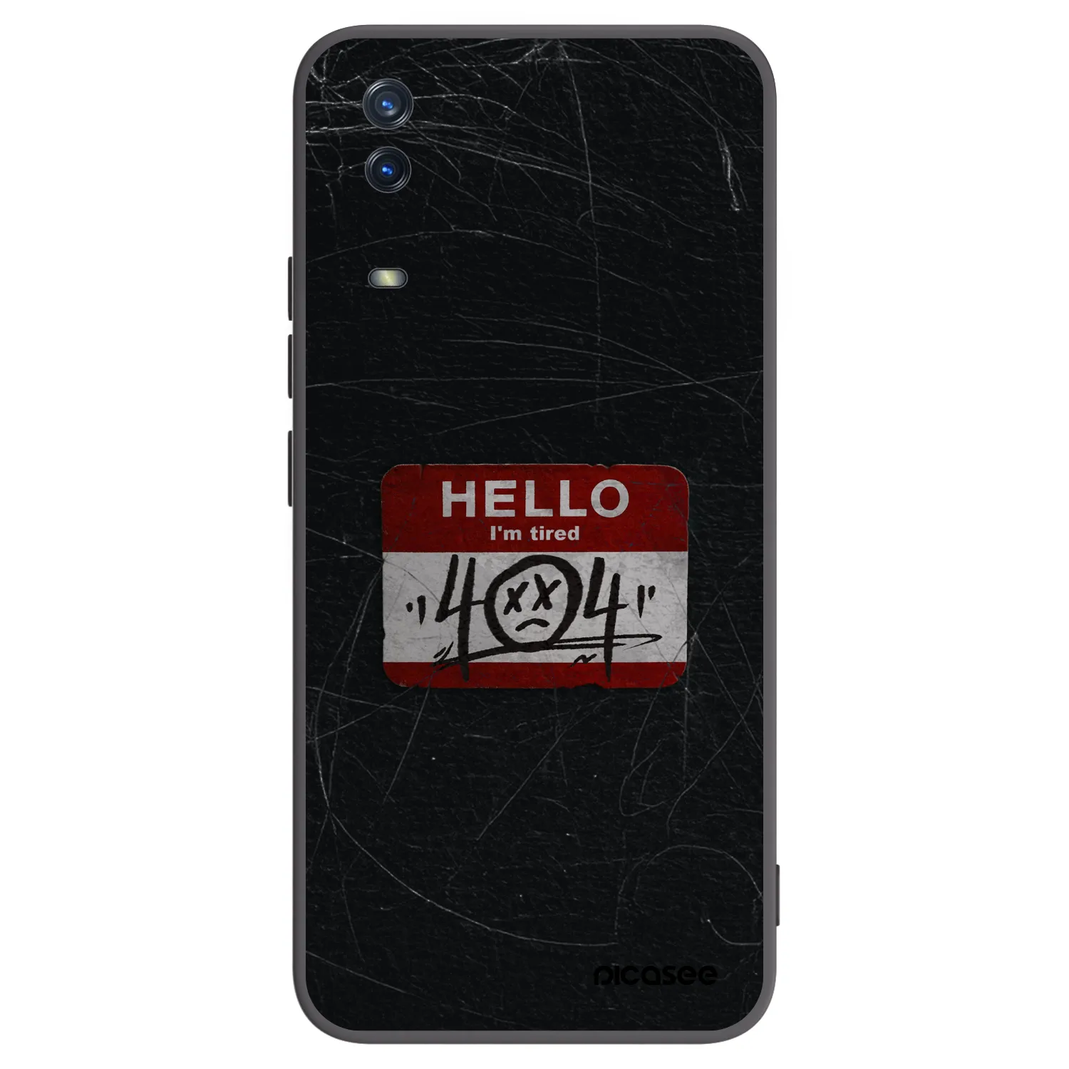 Picasee Vivo Y11s Hülle - Schwarzes Silikon - HELLO 404