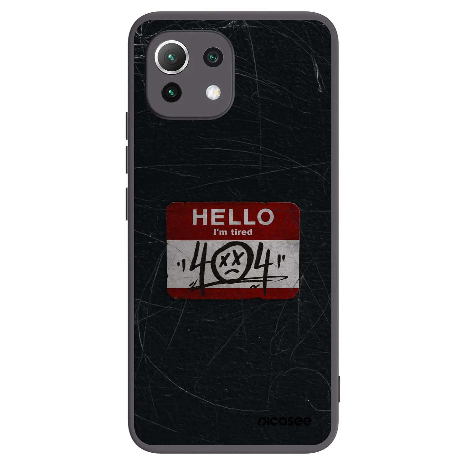 Picasee Xiaomi 11 Lite 5G NE Hülle - Schwarzes Silikon - HELLO 404
