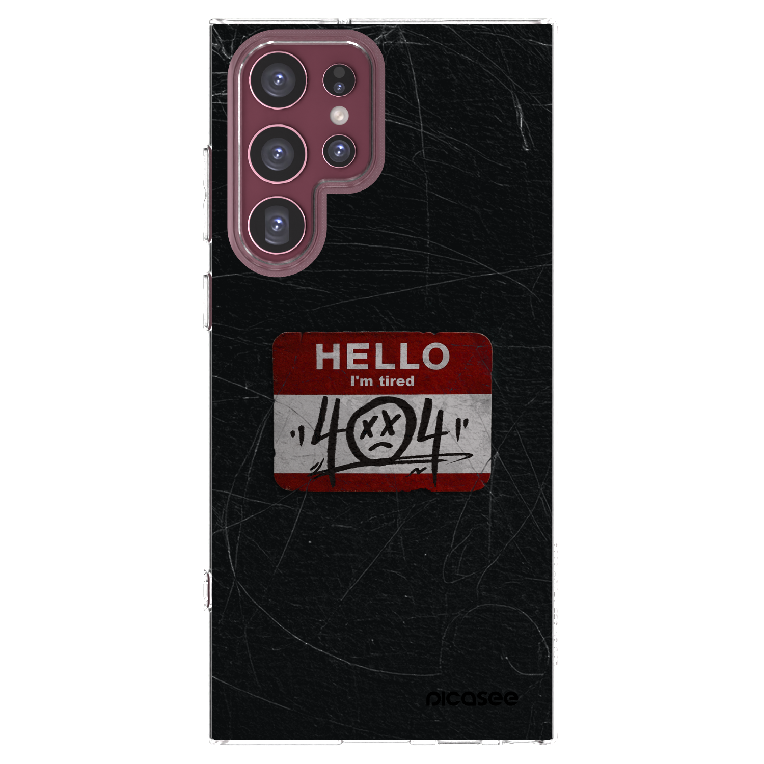 Picasee Samsung Galaxy S22 Ultra 5G Hülle - Transparentes Silikon - HELLO 404