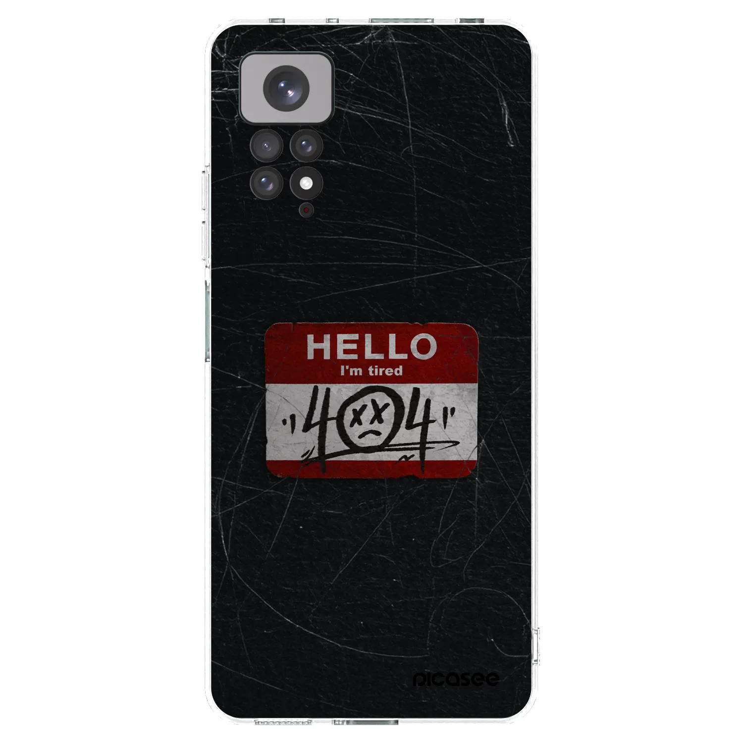 Picasee Xiaomi Redmi Note 11S 4G Hülle - Transparentes Silikon - HELLO 404