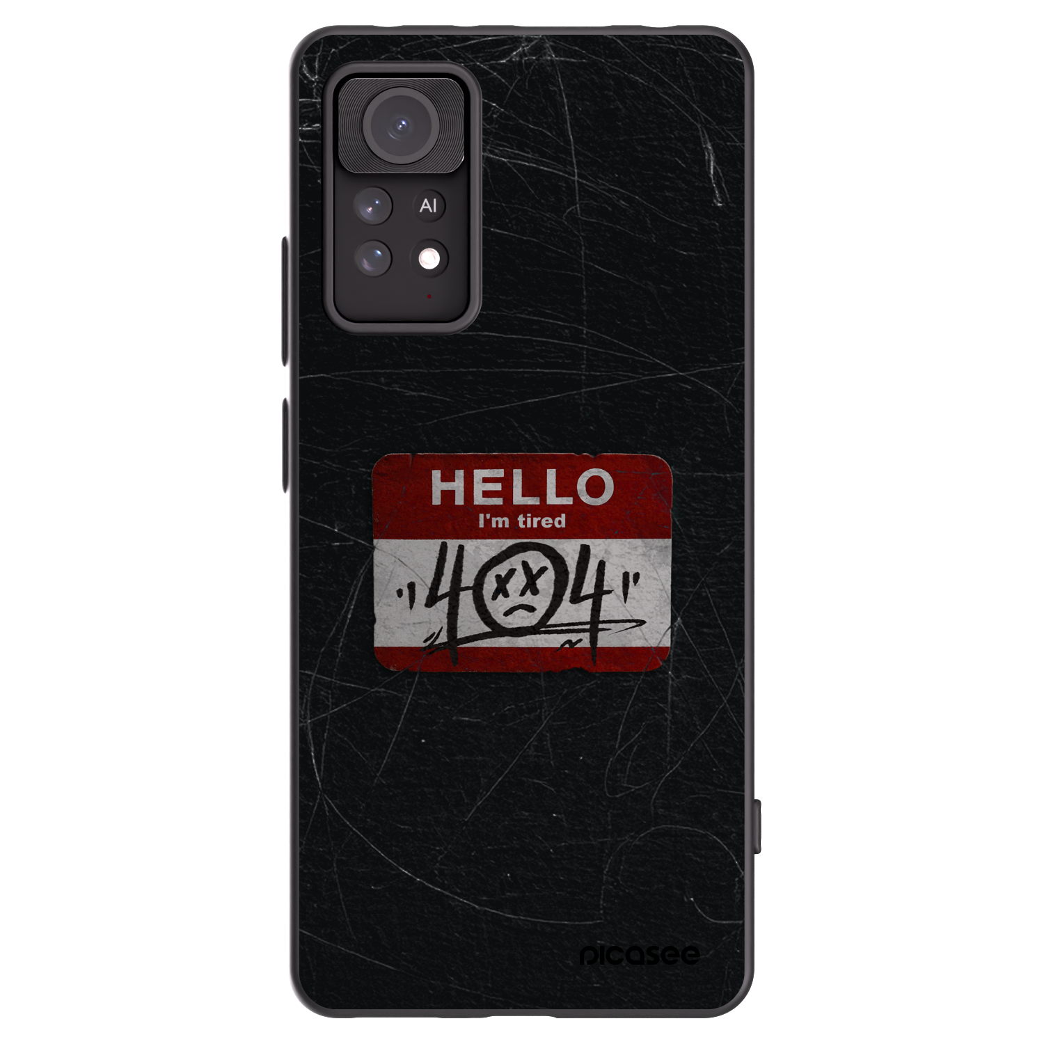 Picasee Xiaomi Redmi Note 11 Pro Hülle - Schwarzes Silikon - HELLO 404