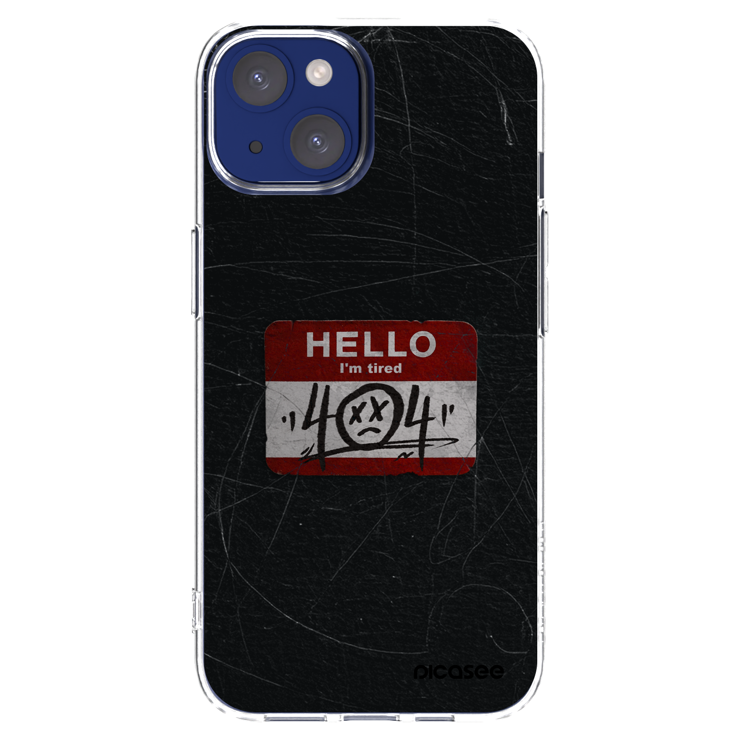 Picasee Apple iPhone 14 Hülle - Transparentes Silikon - HELLO 404