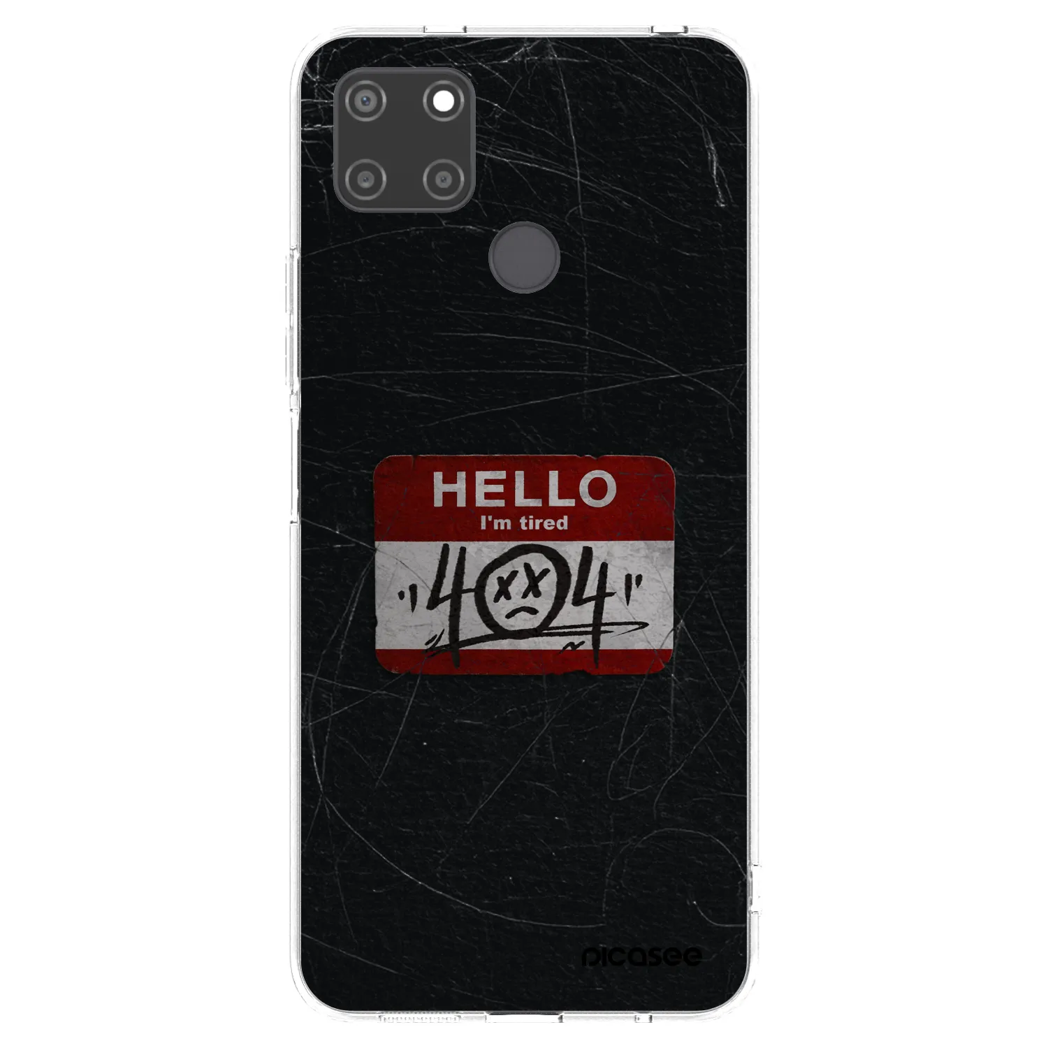 Picasee Realme C21Y Hülle - Transparentes Silikon - HELLO 404