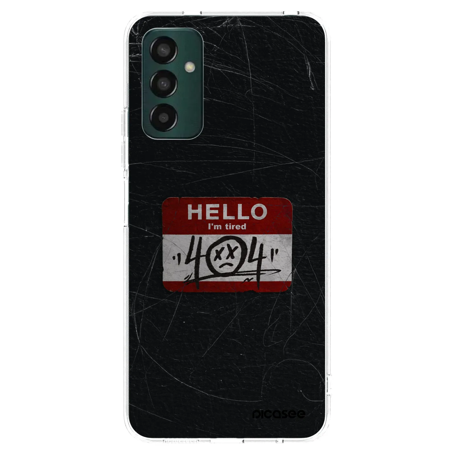 Picasee Samsung Galaxy M13 M135F Hülle - Transparentes Silikon - HELLO 404