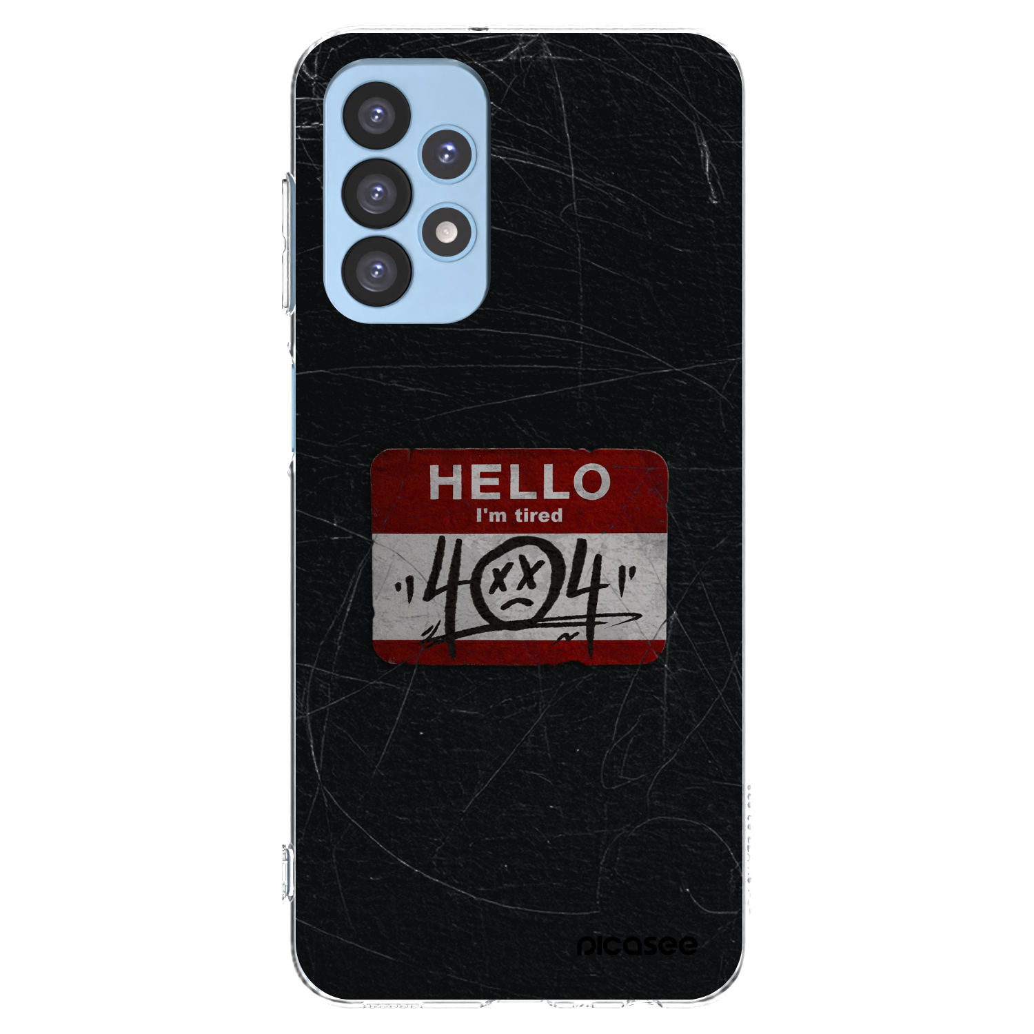 Picasee Samsung Galaxy A23 A235F 4G Hülle - Transparentes Silikon - HELLO 404