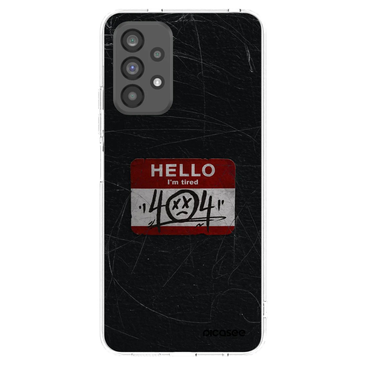 Picasee Samsung Galaxy A73 5G Hülle - Transparentes Silikon - HELLO 404