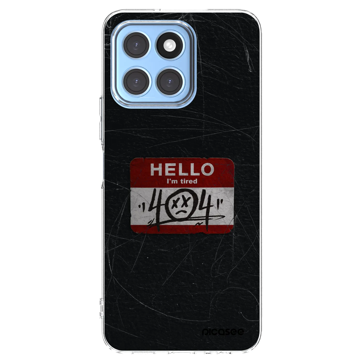 Picasee Honor X8 5G Hülle - Transparentes Silikon - HELLO 404