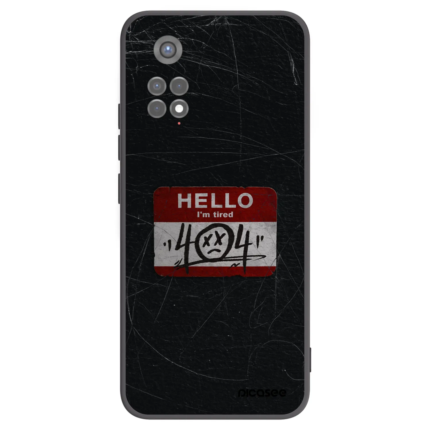 Picasee Xiaomi Redmi Note 11S 5G Hülle - Schwarzes Silikon - HELLO 404
