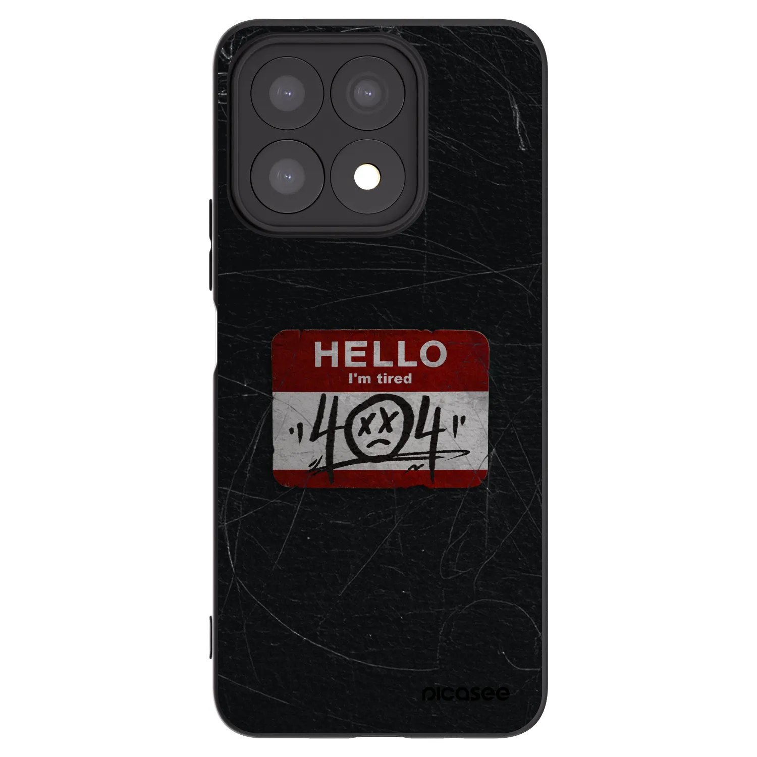 Picasee Honor X8a Hülle - Schwarzes Silikon - HELLO 404