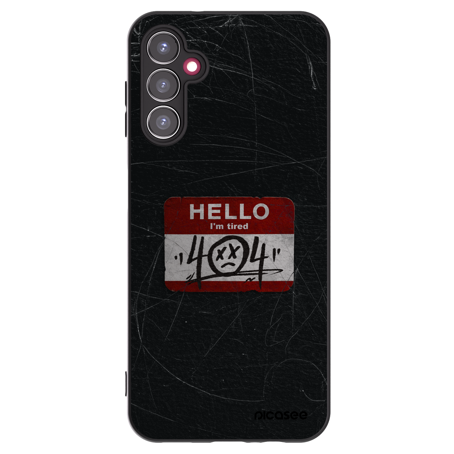 Picasee Samsung Galaxy A14 5G A146P Hülle - Schwarzes Silikon - HELLO 404
