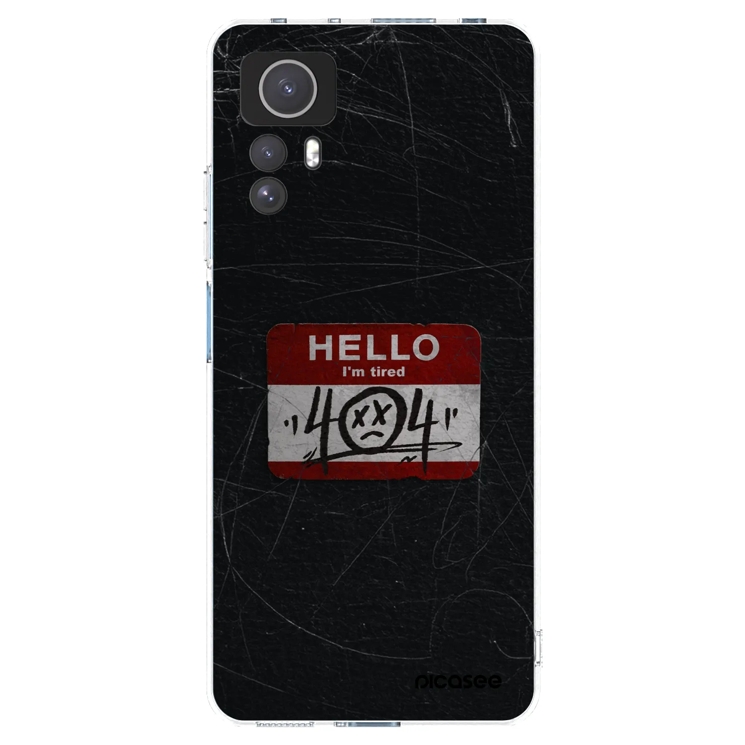 Picasee Xiaomi Redmi Note 12S Hülle - Transparentes Silikon - HELLO 404