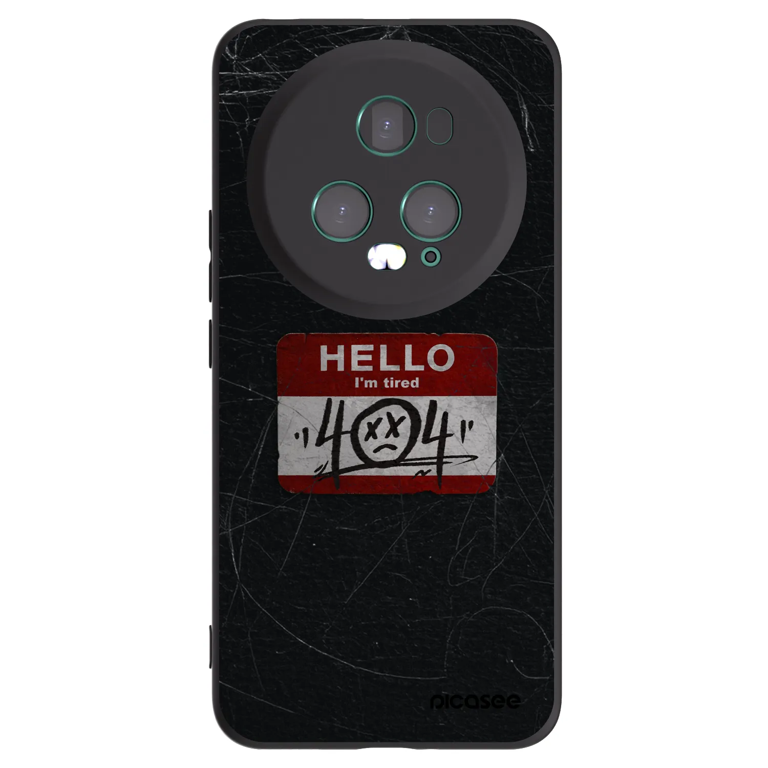 Picasee Honor Magic5 Pro Hülle - Schwarzes Silikon - HELLO 404