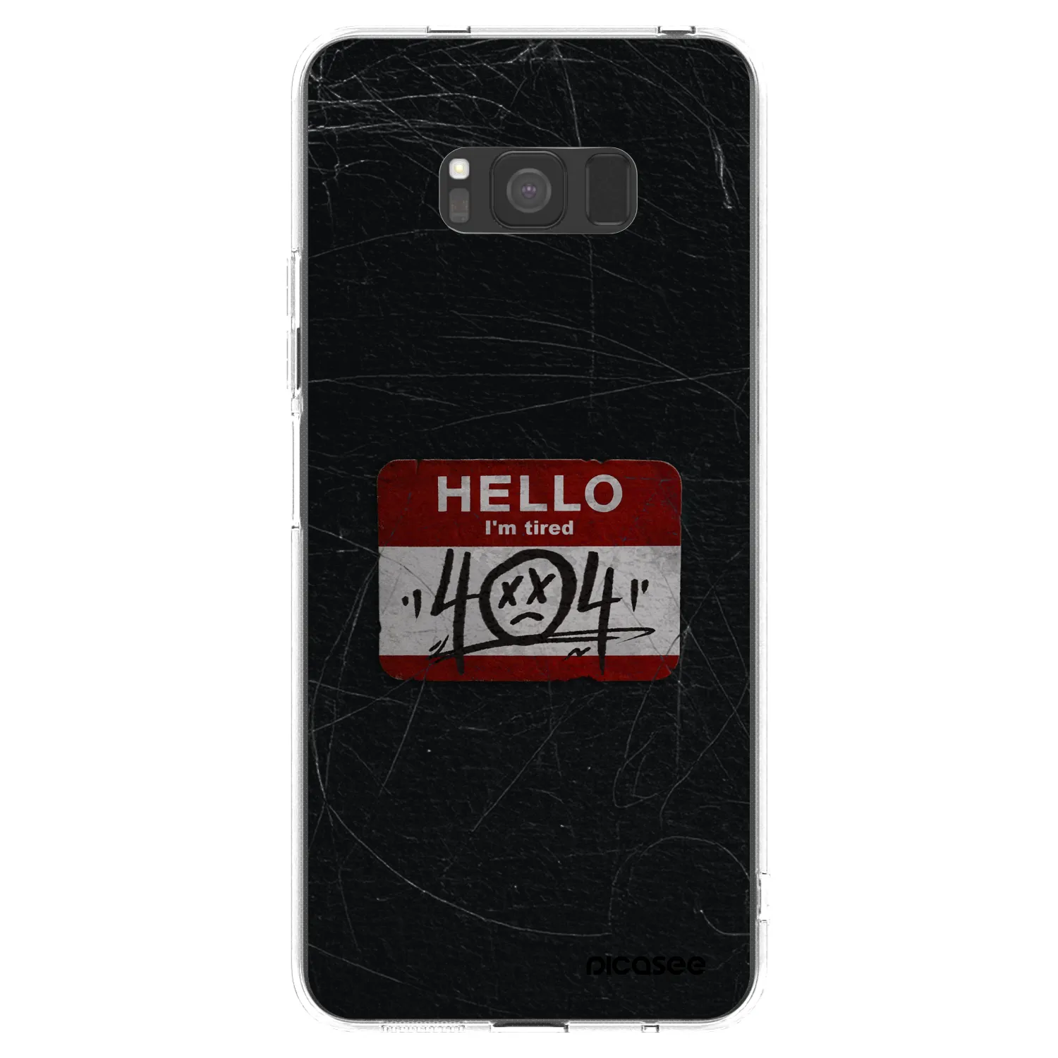 Picasee Samsung Galaxy S8 G950F Hülle - Transparentes Silikon - HELLO 404