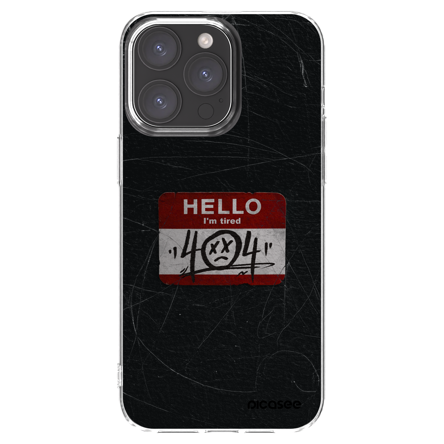 Picasee Apple iPhone 15 Pro Max Hülle - Transparentes Silikon - HELLO 404