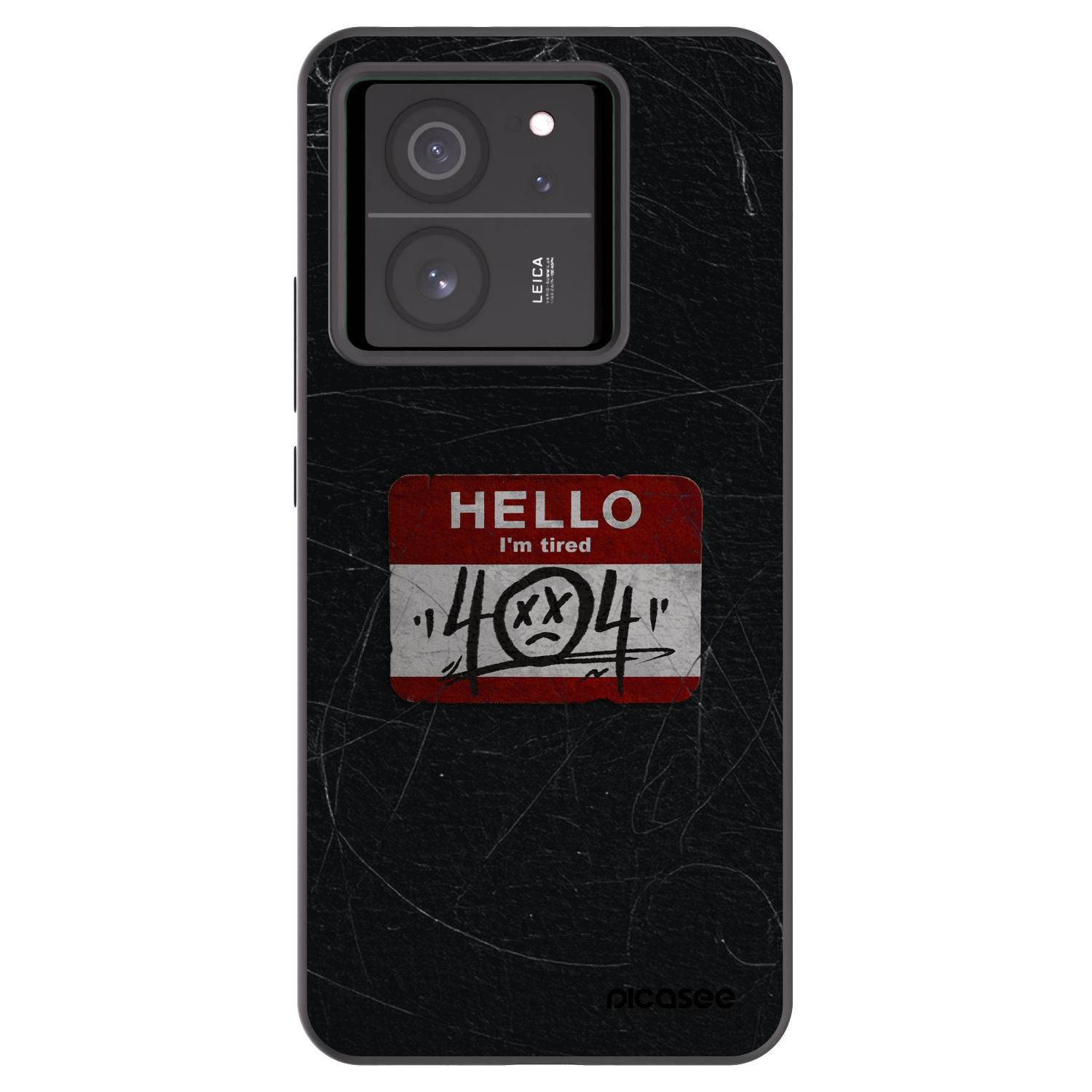 Picasee Xiaomi 13T Hülle - Schwarzes Silikon - HELLO 404