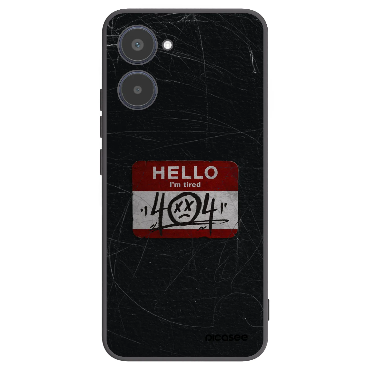 Picasee Realme 10 4G Hülle - Schwarzes Silikon - HELLO 404