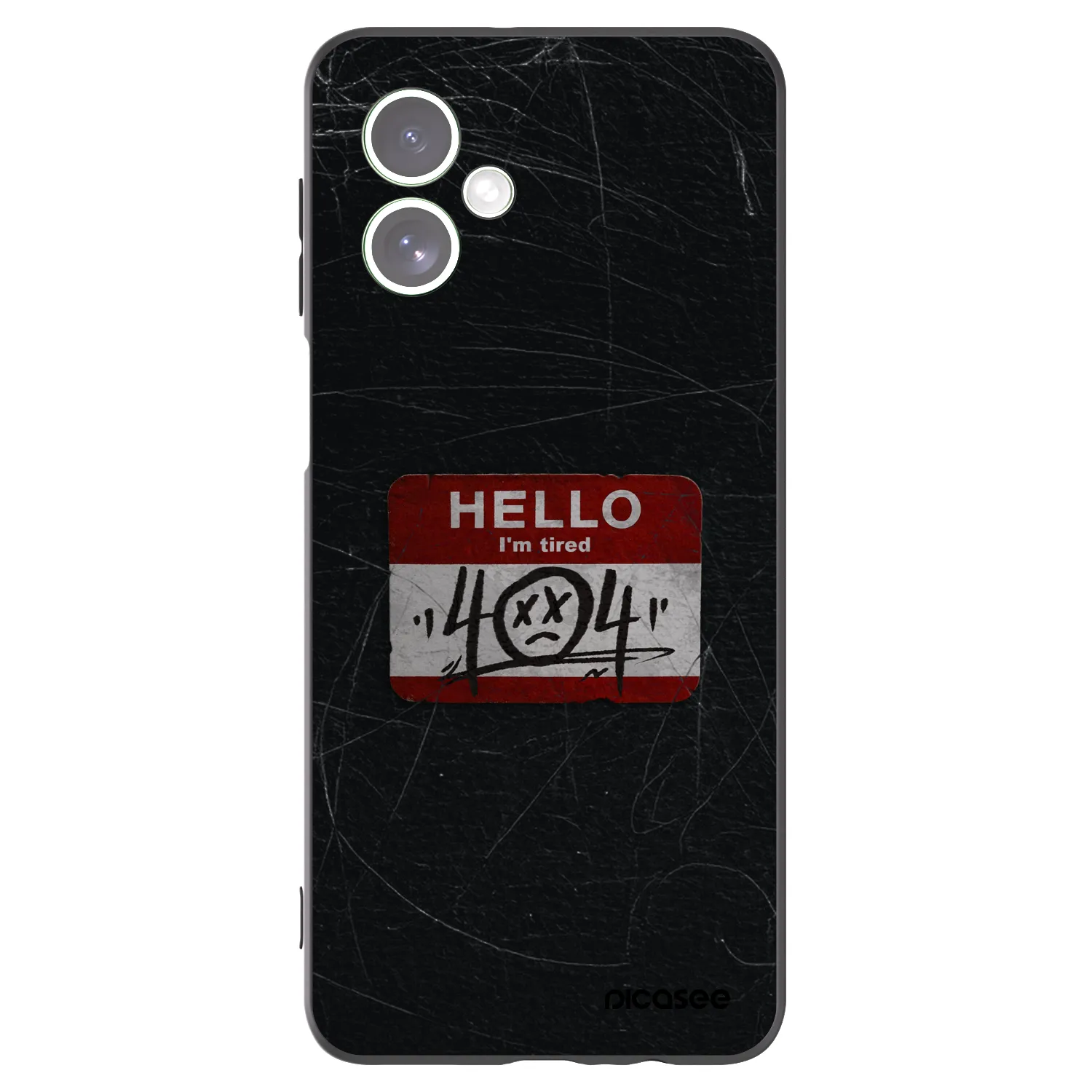 Picasee Motorola Moto G54 5G Hülle - Schwarzes Silikon - HELLO 404