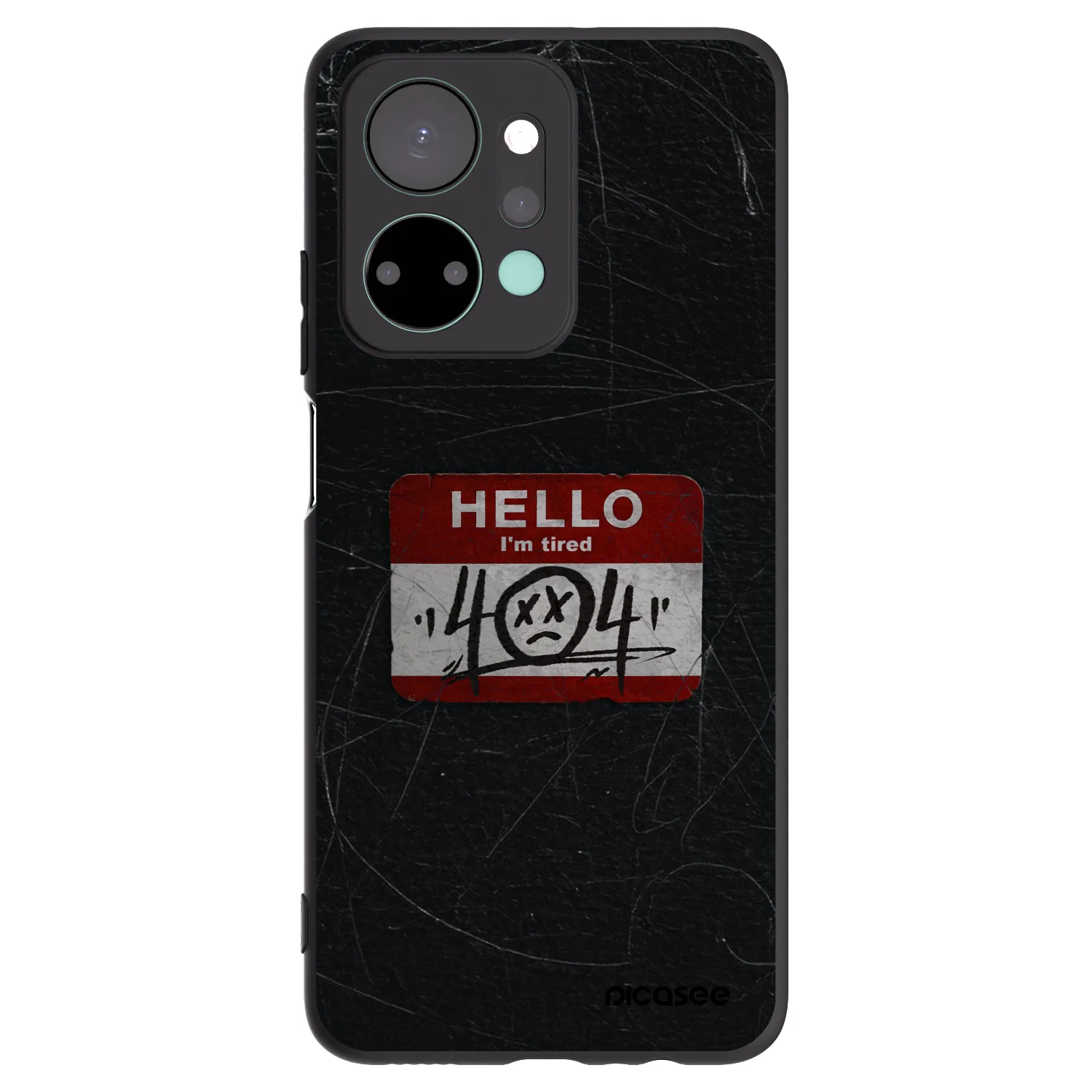 Picasee Honor X7a Hülle - Schwarzes Silikon - HELLO 404