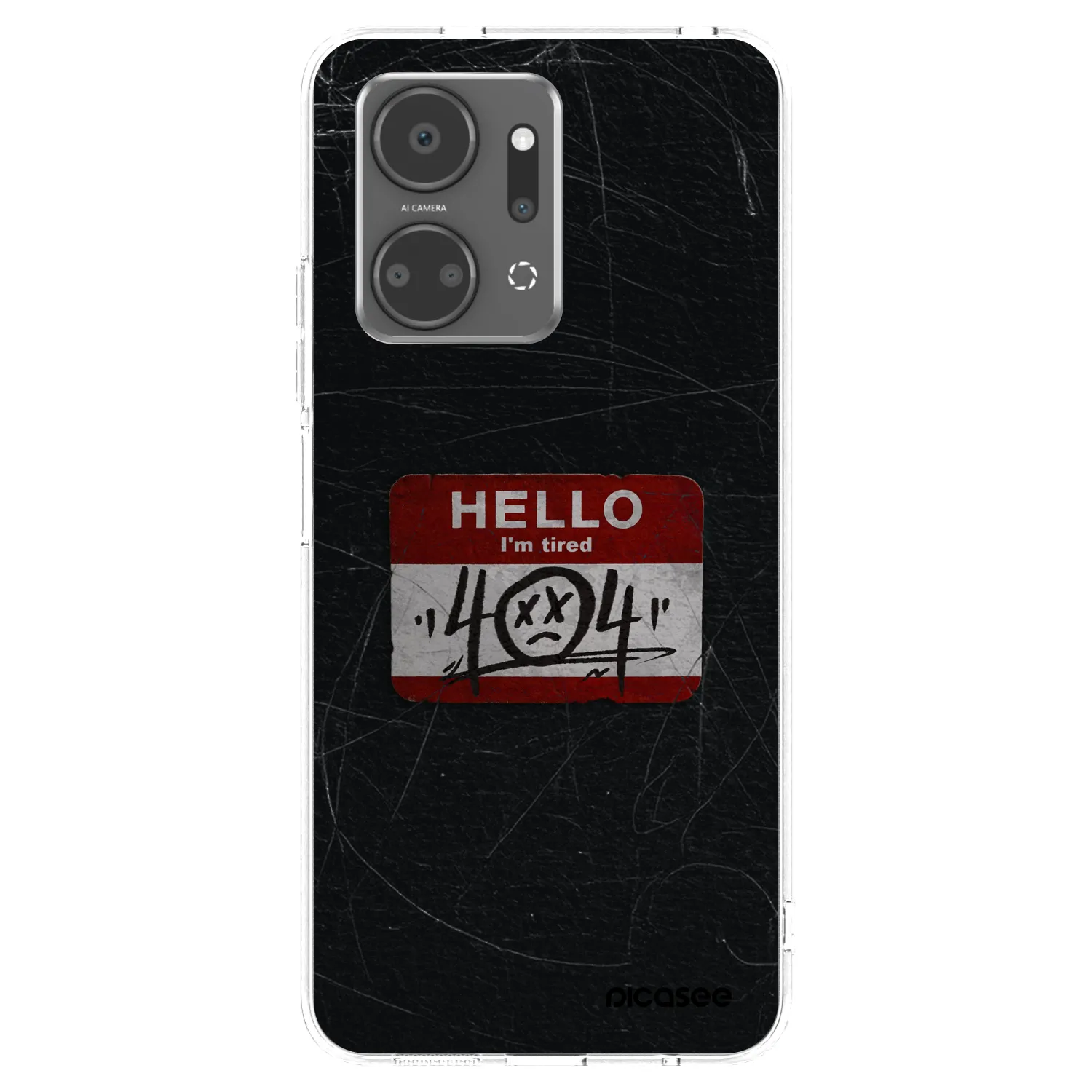 Picasee Honor X7a Hülle - Transparentes Silikon - HELLO 404
