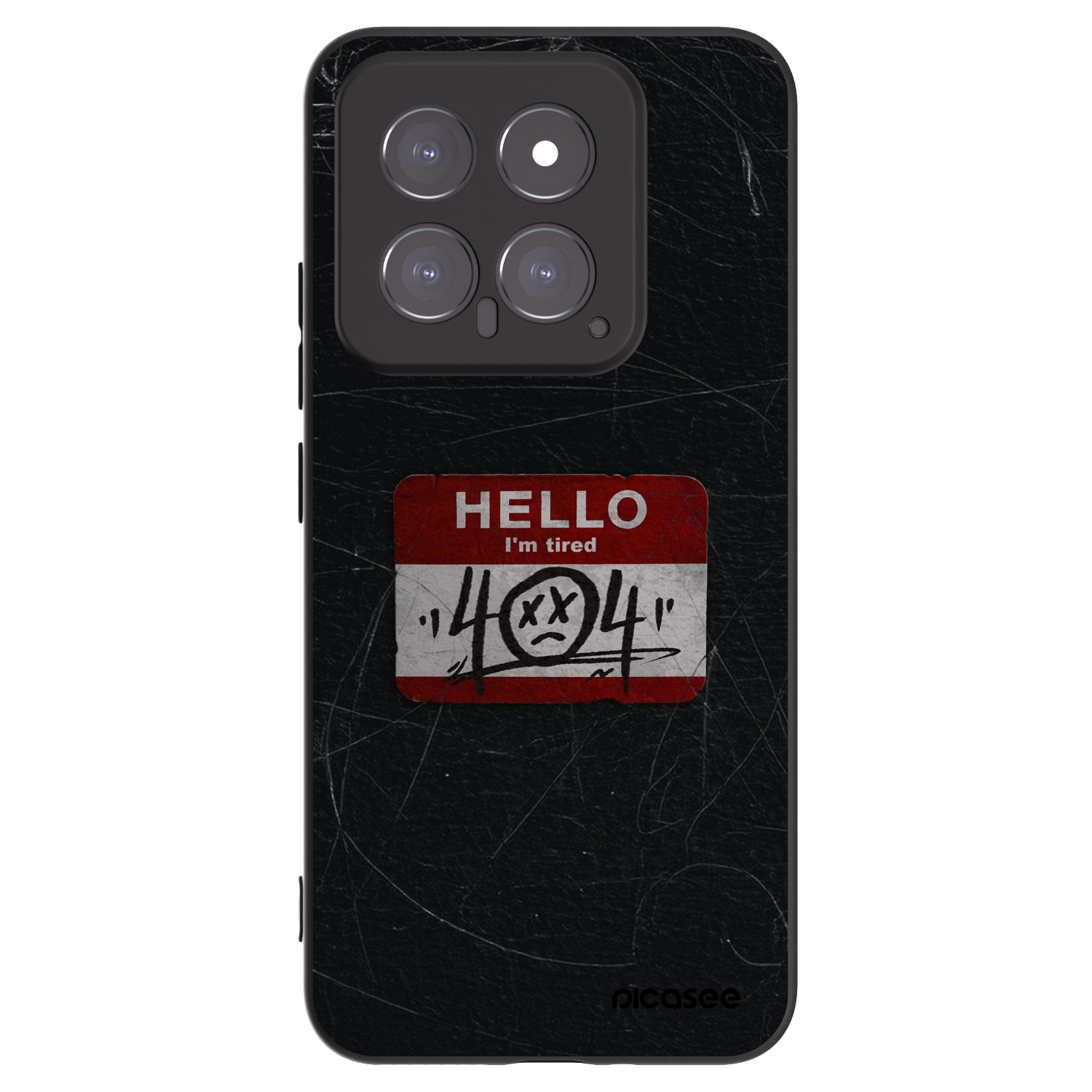 Picasee Xiaomi 14 Hülle - Schwarzes Silikon - HELLO 404