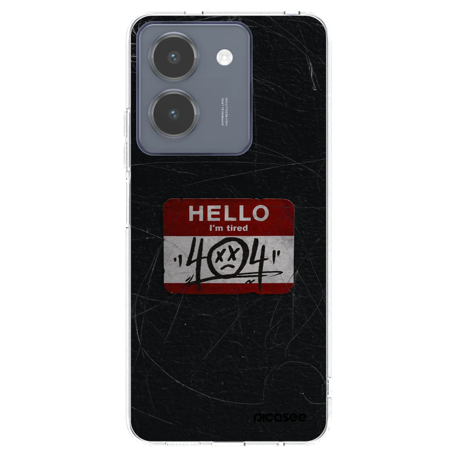 Picasee Vivo Y36 4G Hülle - Transparentes Silikon - HELLO 404