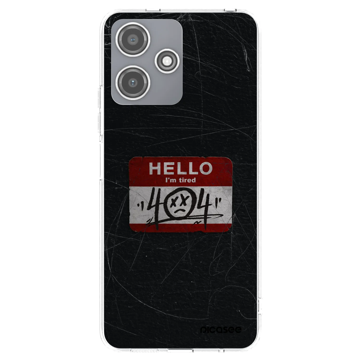 Picasee Xiaomi Redmi 12 5G Hülle - Transparentes Silikon - HELLO 404