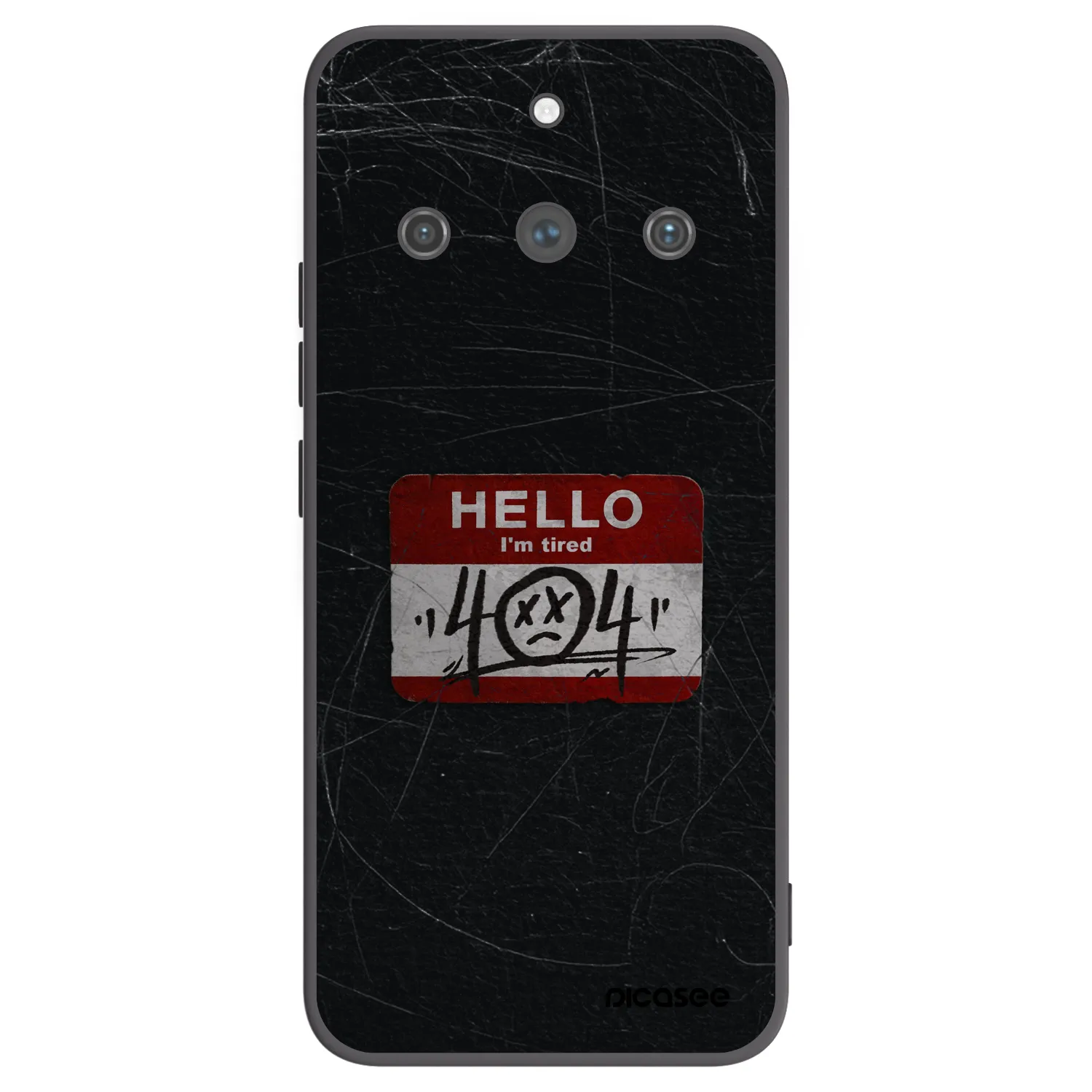 Picasee Realme 11 Pro+ Hülle - Schwarzes Silikon - HELLO 404